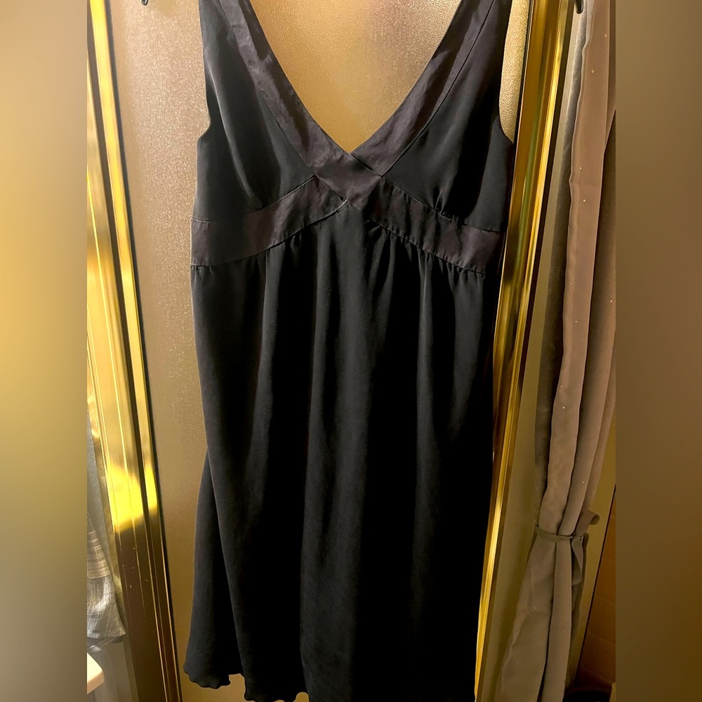 New without tag Black maternity Chiffon with silk accents